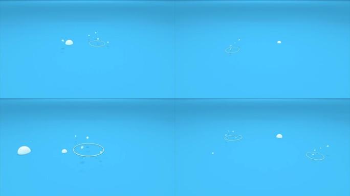 气泡空气概念-动画卡通气泡空气是天生的和破碎的继续