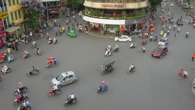 越南河内混乱街