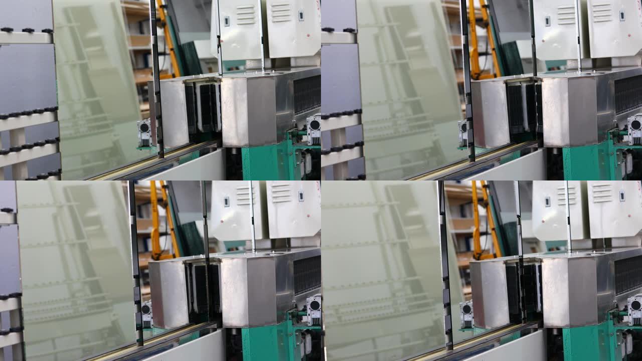 玻璃工厂镜子的机器研磨