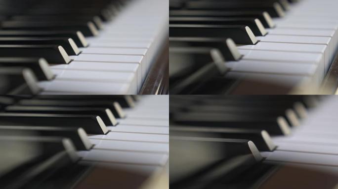 钢琴琴键特写视频钢琴琴键