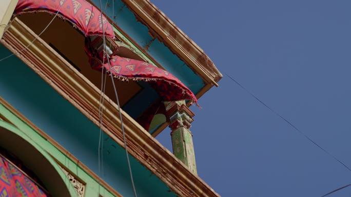 4k 喀什古城 百年老茶馆 建筑 空镜