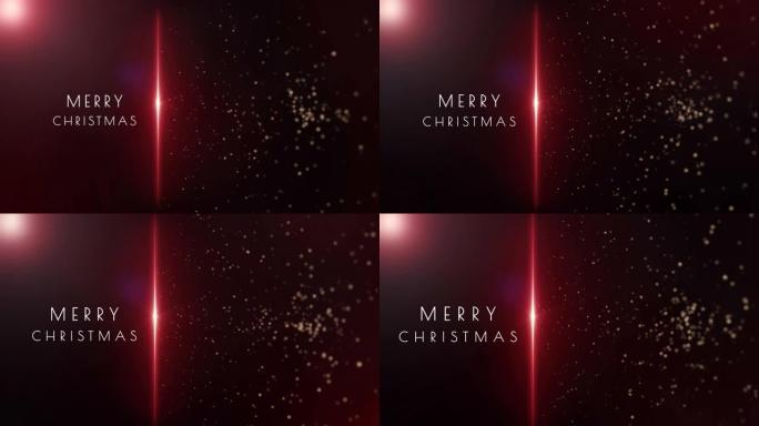 太空环境中的圣诞快乐动画
