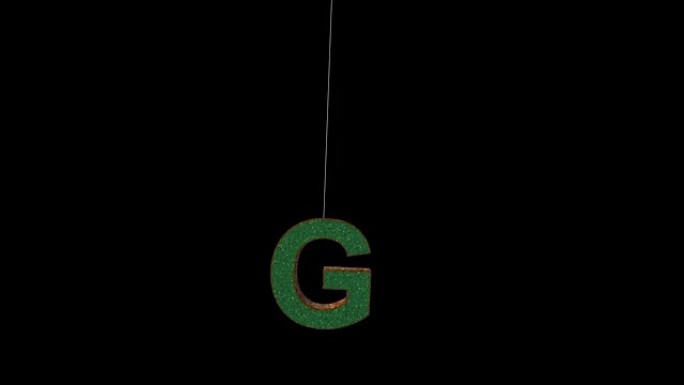 圣诞闪光装饰品字体G