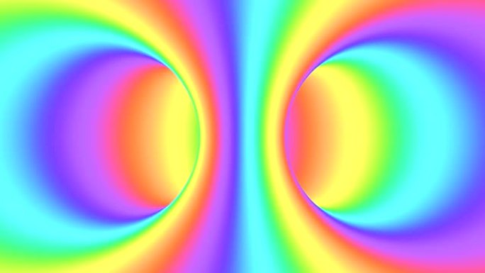 光谱迷幻光学错觉。抽象彩虹催眠动画背景。明亮的循环彩色壁纸