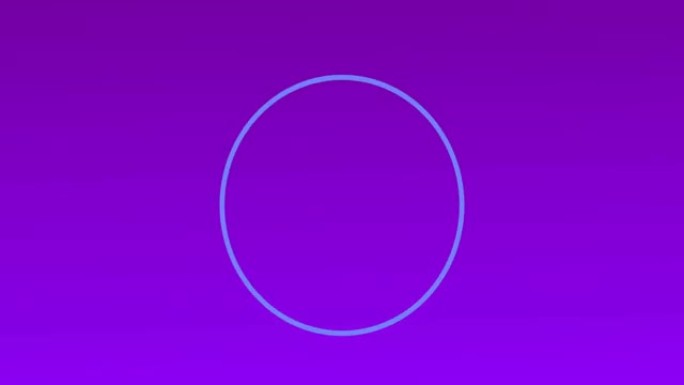 一排排斑点和蓝色圆圈在紫色背景上移动