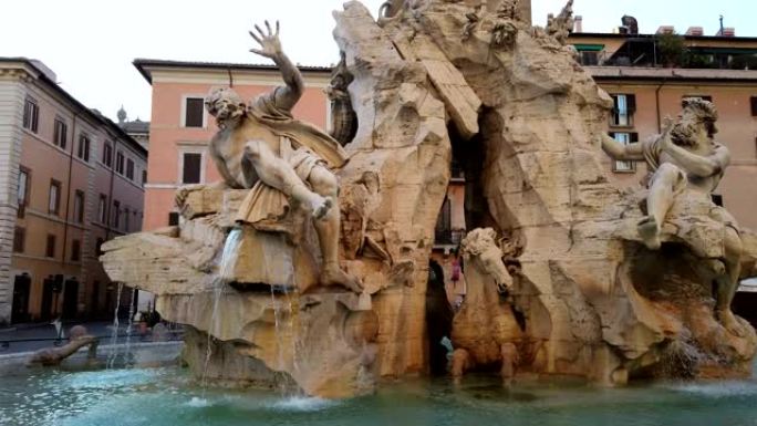 罗马的四河喷泉罗马