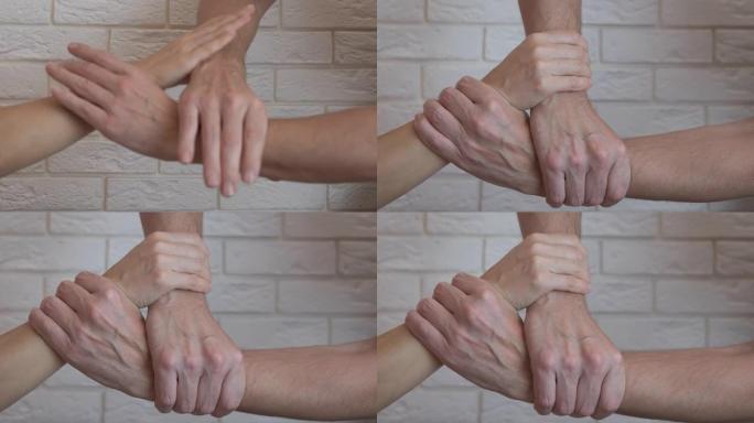 家庭之手支持。