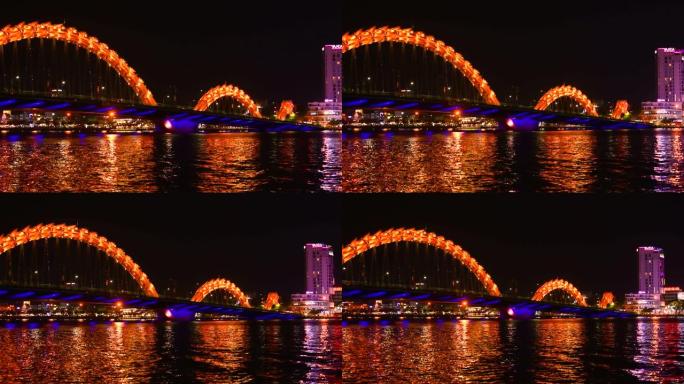 越南岘港龙桥夜景越南岘港龙桥夜景