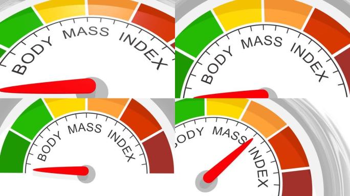 测量装置概念抽象色彩渲染红色指针