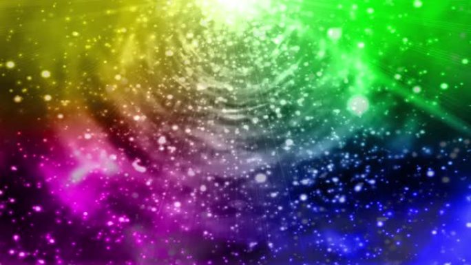 彩虹隧道粒子循环动画