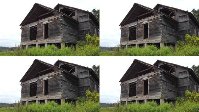 旧废弃的木屋。空楼
