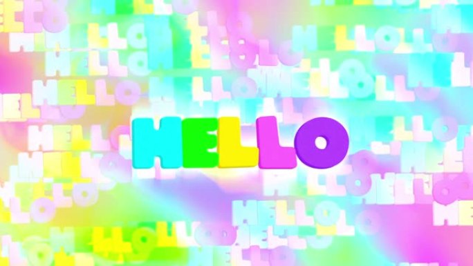 运动时尚艺术。文字Hello