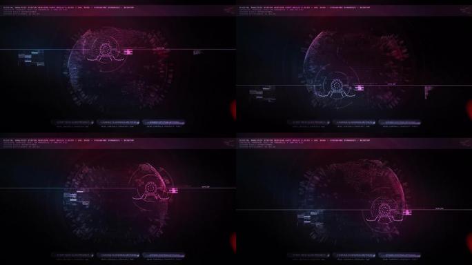 HUD屏幕Scifi赛博朋克电影