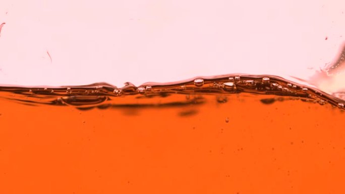 茶的特写液体。抽象水背景
