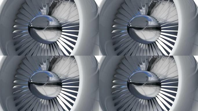 涡轮喷气飞机发动机。