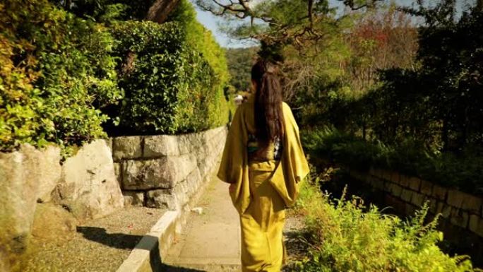 日本京都优雅的日本女人