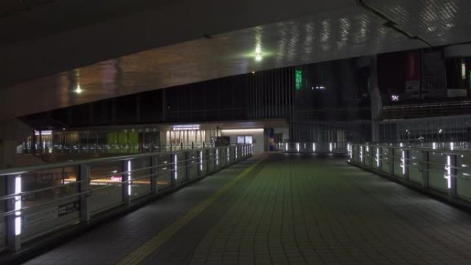 日本涩谷，东京夜景
