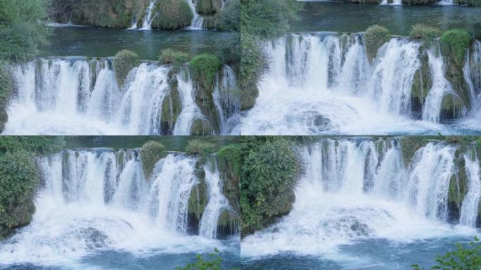 克罗地亚krka国家公园的krka瀑布