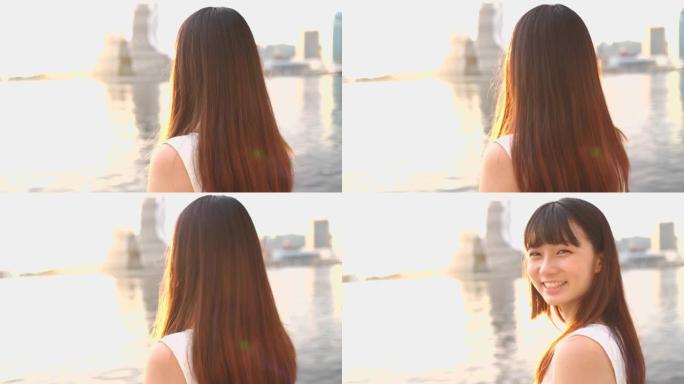 亚洲女人微笑自拍