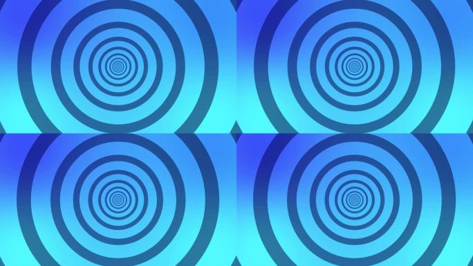 无限圈循环动画，简单的循环蓝色圈背景