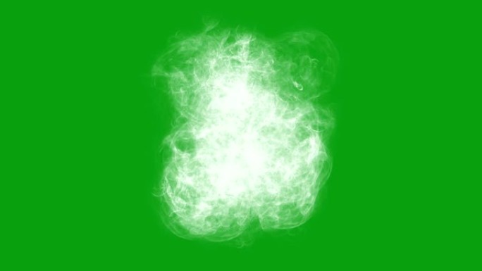 魔术烟雾绿屏运动图形