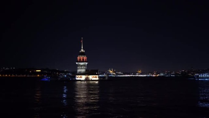伊斯坦布尔历史灯塔。少女塔、土耳其