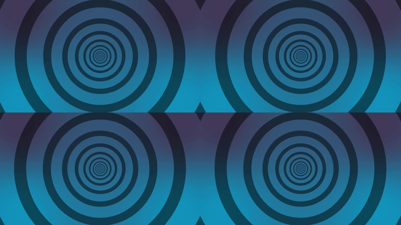 无限圈循环动画，简单循环蓝灰圈背景