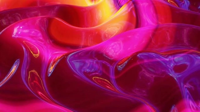 环形抽象流体背景多色大理石风格。美丽的光滑波浪形液体表面，上面有图案、渐变颜色和流动波。创意明亮的b