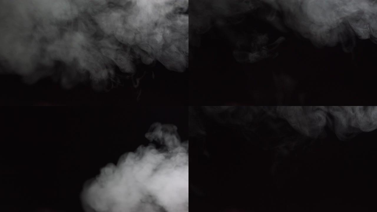逼真的干冰烟云雾覆盖非常适合合成到你的镜头中。只需将其放入并将其混合模式更改为屏幕或添加即可。