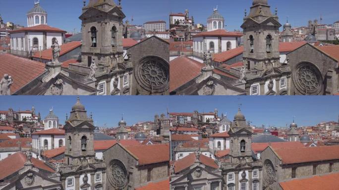 圣弗朗西斯科教堂空中全景4k葡萄牙白天