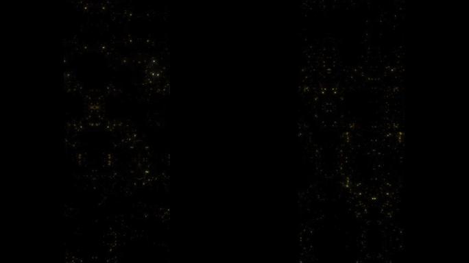 黑色背景高清1920x1080金色星星的闪光