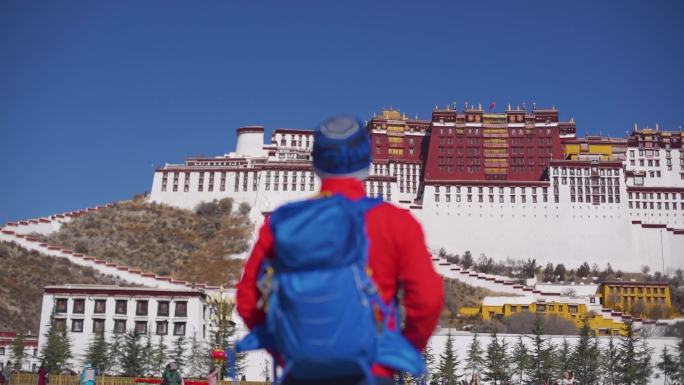 白红建筑 西藏宫殿 藏族宫殿布为信仰前进
