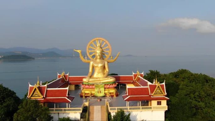 泰国的地标。金佛寺鸟瞰图