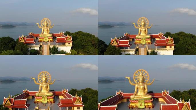 泰国的地标。金佛寺鸟瞰图