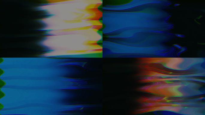 抽象五彩霓虹灯闪亮纹理，梦幻般的90年代感觉