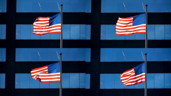美国国旗挥舞着星条旗美国国旗美国旗帜