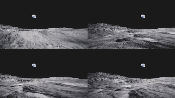 4k月球遥望地球穿梭②