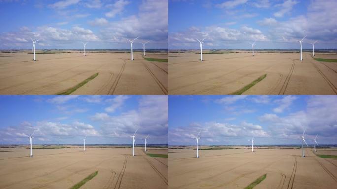 丹麦碳中和的风力涡轮机