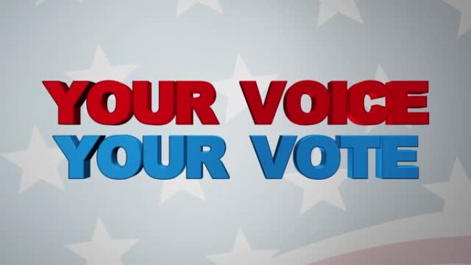“你的声音你的投票”3D图形