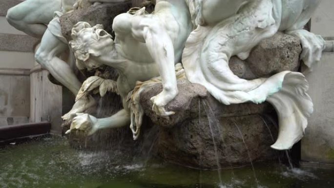 维也纳历史喷泉花岗岩大理石雕塑文艺复兴时