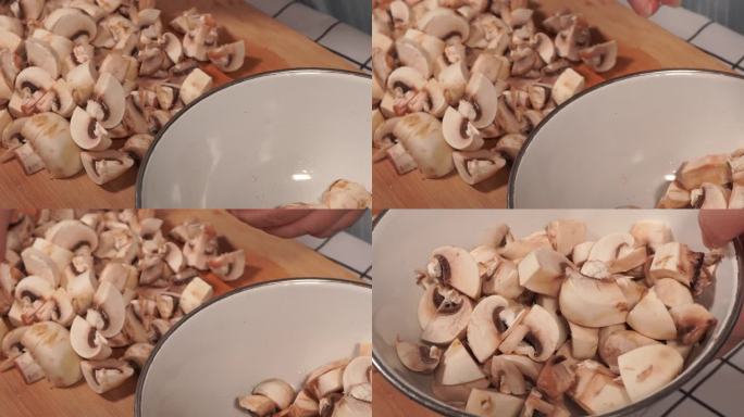 蘑菇口蘑切蘑菇片 (1)