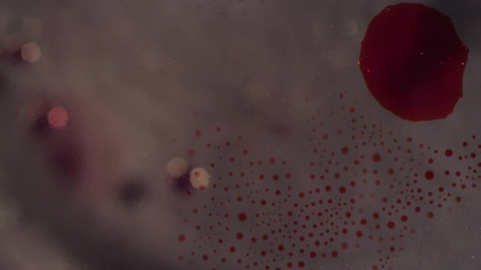 宏观抽象红血溅气泡运动清晰液体纹理背景