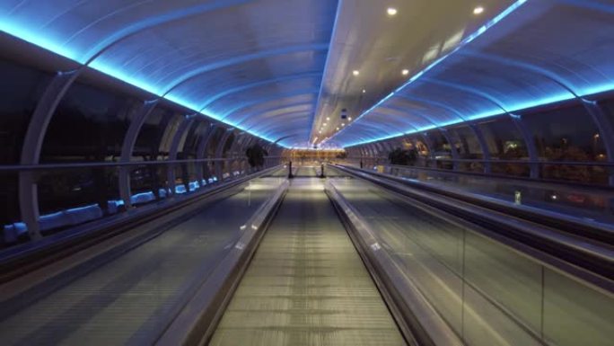 机场走道隧道蓝光照明