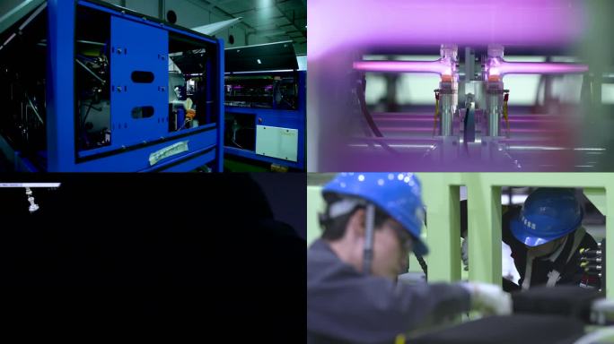 工人干活 产品组装 高科技设备 工厂员工