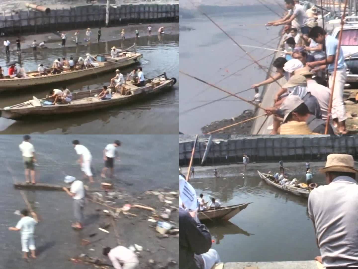 1970年日本 东京湾钓鱼