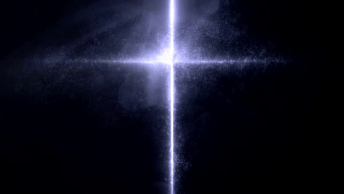 发光的基督教十字背景