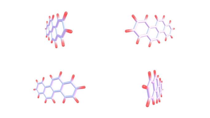 旋转屈原分子结构视频