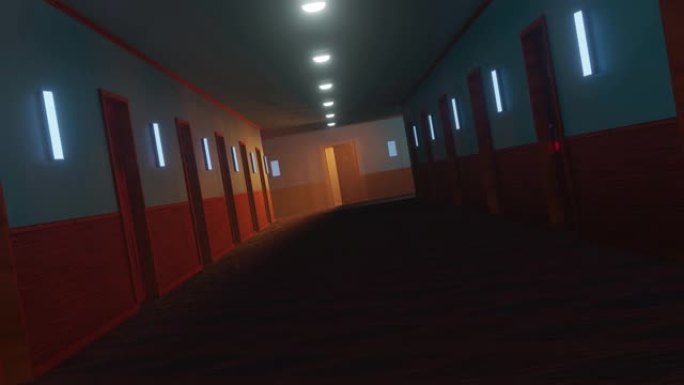 走廊酒店走廊幽暗