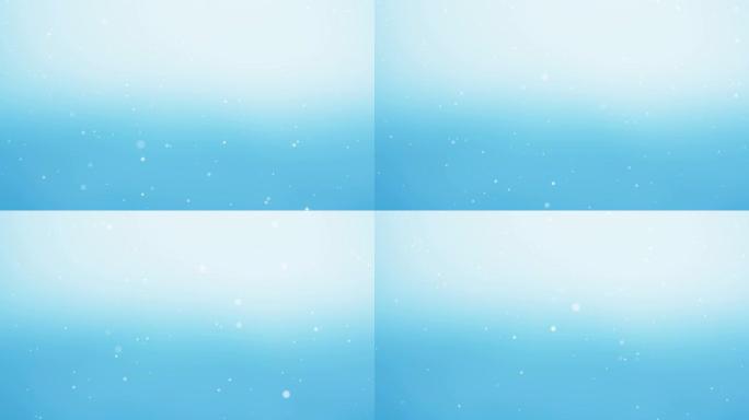 具有闪光效果的雪蓝色背景素材冬天卡通动画