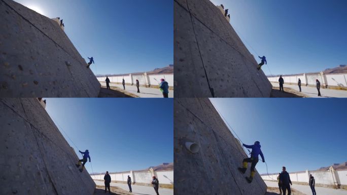 积极的生活方式 登山 爬珠峰前训练 追求
